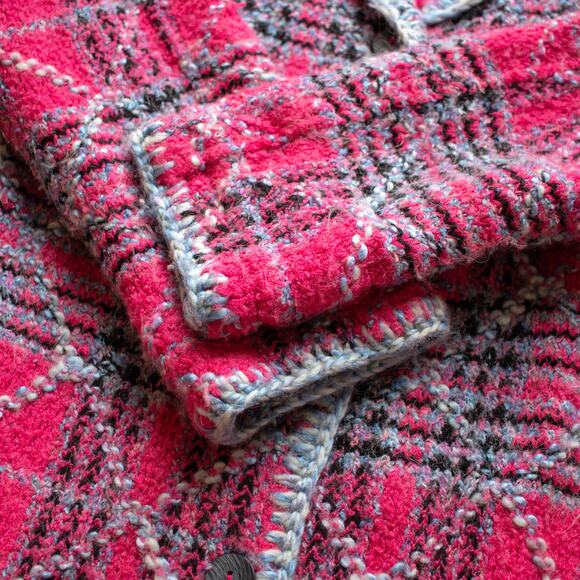 Sigrid Olsen Sport Pink and Blue Mid Length Lined Jacket Size Women's 1X - Picture 4 of 10